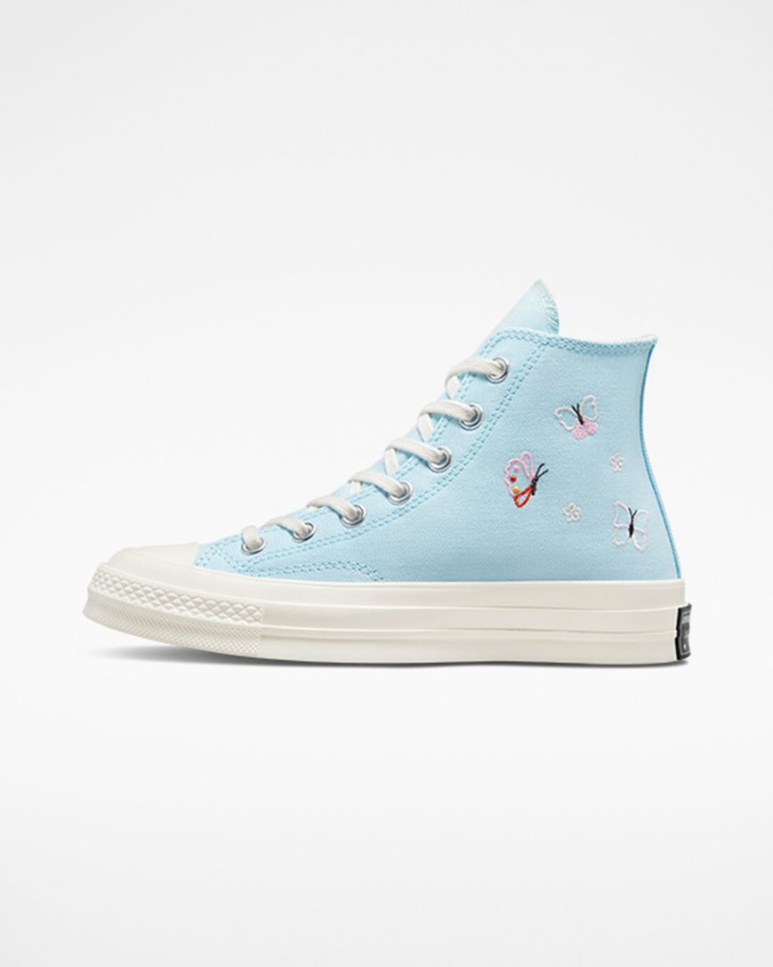 Dámské Boty Vysoké Converse Chuck 70 Butterfly Wings Blankyt Černé | CZ SBWX37